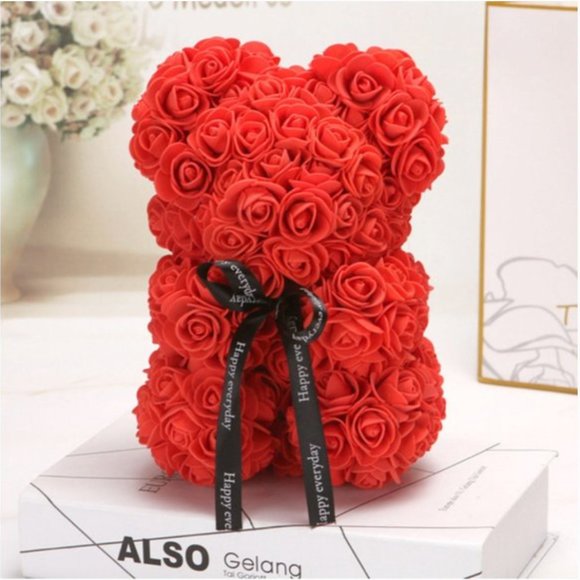 Accessories - "I Love You" Teddy Bear Rose Flower